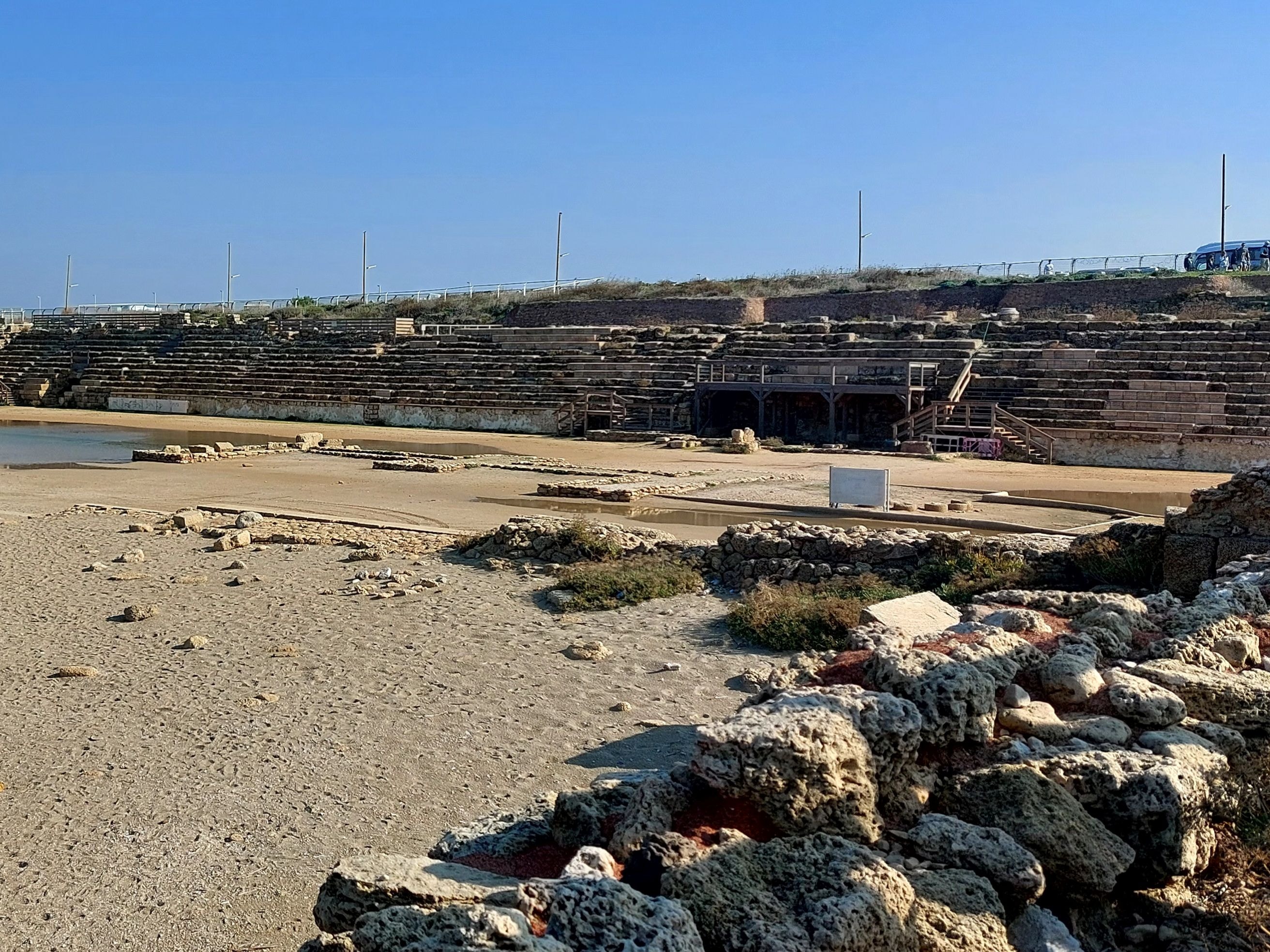 The arena built by Herod the Great at Caesarea Maritima