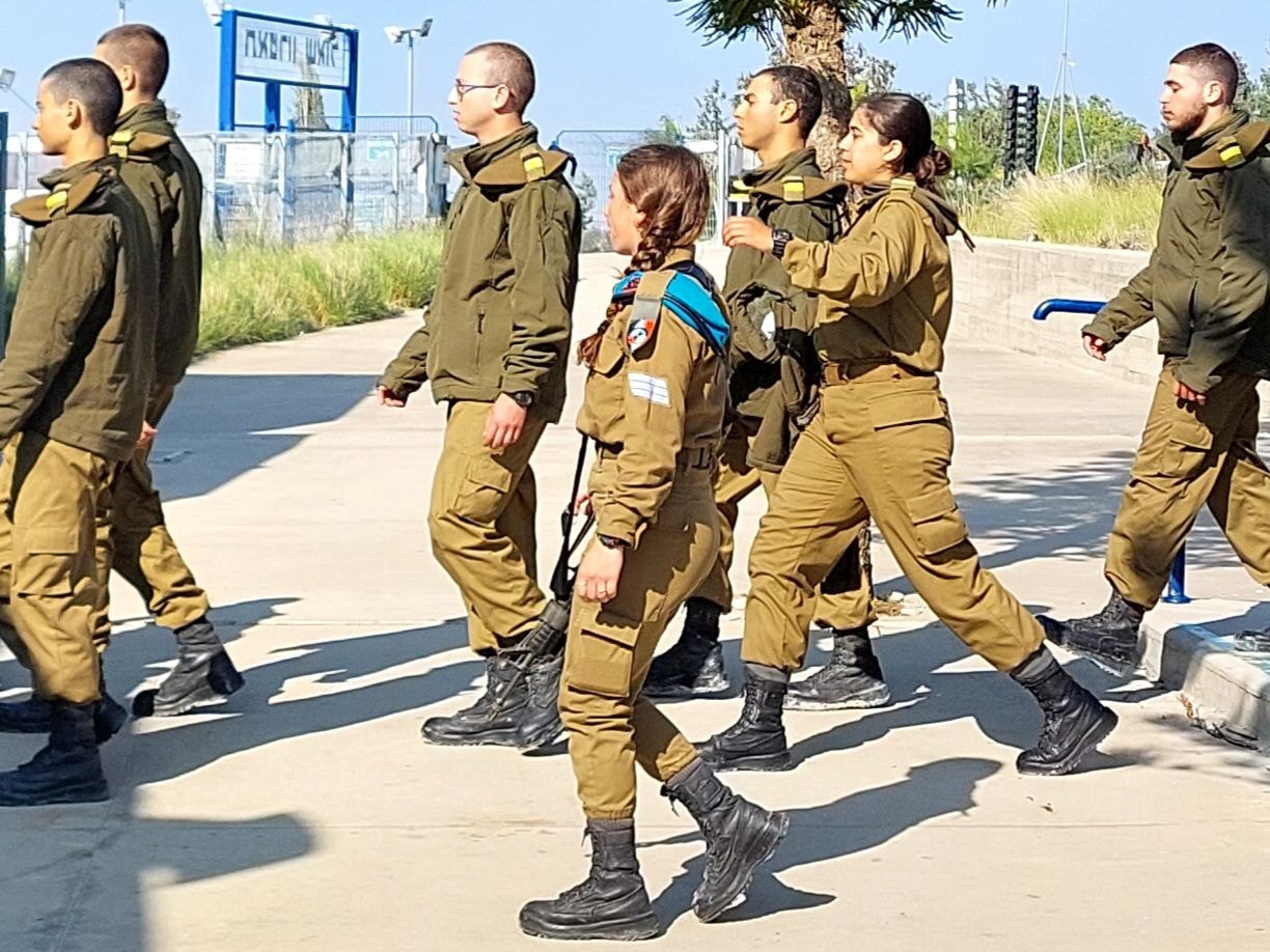 Girls serve in the Israeli army two years, boys for three