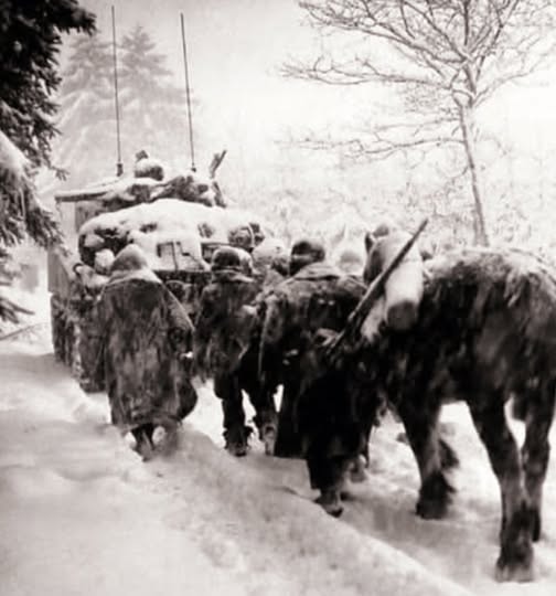 Soldiers in the Vosges Mountains winter campaign
